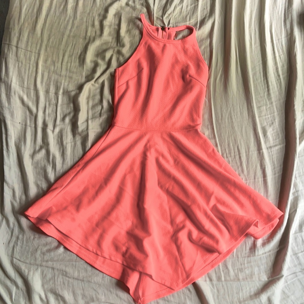 Bright pink/coral dress